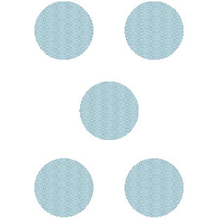 NO SLIP MAT BY VERSATRACTION Bath Mat with Non-Slip Backing (Set of 5)