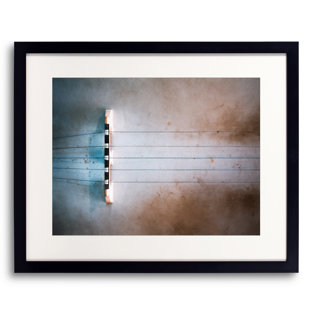 MADE & CURATED Five String Banjo By Scott Norris - Picture Frame Paniting on Paper