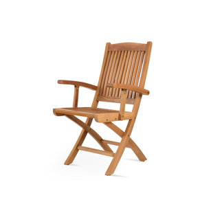 SOHOCONCEPT Pedasa Folding Armchair Solid Teak Wood