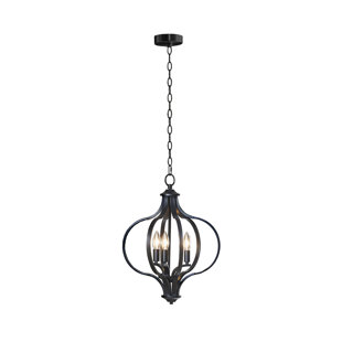 510 DESIGN Nava 3-Light Metal Chandelier with Adjustable Chain