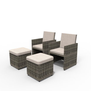 ORREN ELLIS Theone Outdoor Seating Group with Cushions (Set of 2)