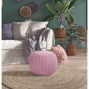 Loft Lyfe Ender Cotton Yarn Pouf for Living Room