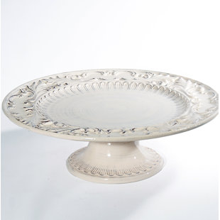 INTRADA ITALY Baroque Round Footed Platter
