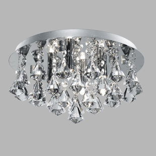 WILLA ARLO INTERIORS Rainier Crystal Flush Mount