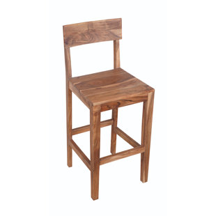 TARAN DESIGNS Finneytown Solid Wood Counter Stool