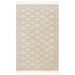 BIRCH LANE™ Meret Trellis Ivory/ Beige Rug