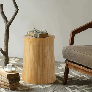 MILLWOOD PINES Niemi Solid Wood Tray Top End Table