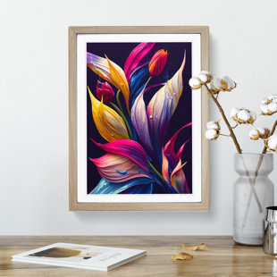 17 STORIES Vibrant Flowers No.6 - Single Picture Frame Print