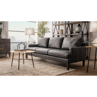 HOME BY SEAN & CATHERINE LOWE Tailor 86" Genuine Leather Sofa
