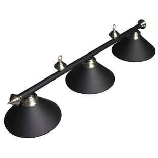 HATHAWAY GAMES 3 - Light Black Pool Table Lights Pendant