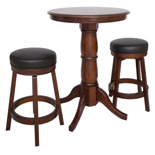 HATHAWAY GAMES 3 - Piece Pedestal Dining Set