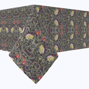 DARBY HOME CO Fabric Textile Products, Inc. Square Tablecloth, 100% Cotton, Floral 58