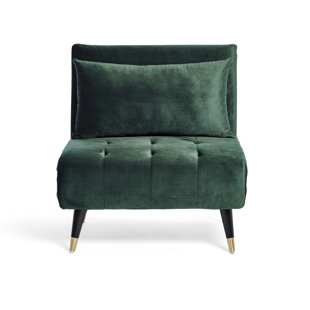 CANORA GREY Macek 81Cm Wide Tufted Chair Bed