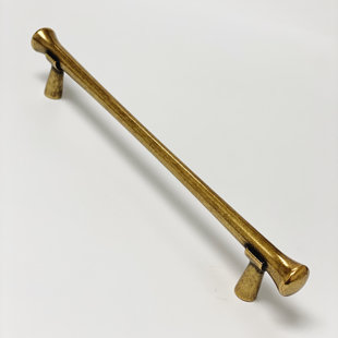 FORGE HARDWARE STUDIO Tuscany 6-5/16" Center to Center Cabinet Handle in Antique Brass