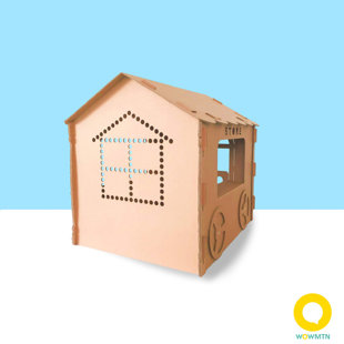 WOW SPACE 3'4" x 3'11" Indoor Cardboard Playhouse