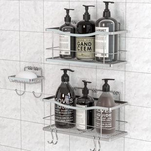 REBRILLIANT Lexie-Mae Drill & Screw Mount Stainless Steel Shower Caddy