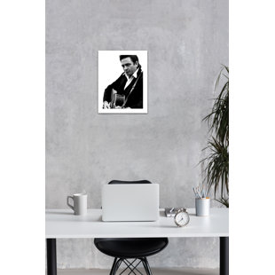 GLOBE PHOTOS ENTERTAINMENT & MEDIA Johnny Cash Johnny Cash At Folsom Prison On Paper Print