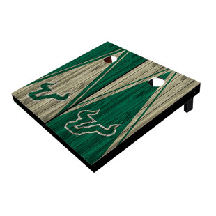 SKIP'S GARAGE 2' X 3' NCAA Team Triangle Themed Cornhole Boards