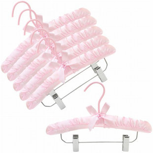 ONLY HANGERS INC. Hangers With Clips for Skirt/Pants (Set of 6)