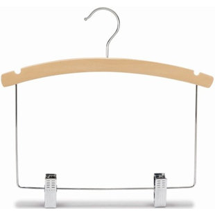 ONLY HANGERS INC. Hangers With Clips for Skirt/Pants (Set of 100)