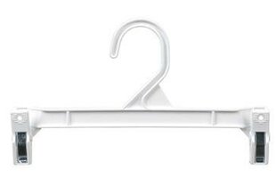 ONLY HANGERS INC. Plastic Hangers With Clips for Skirt/Pants (Set of 25)