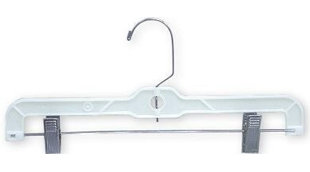 ONLY HANGERS INC. Hangers With Clips for Skirt/Pants (Set of 25)