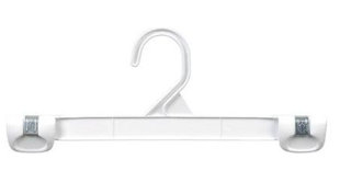 ONLY HANGERS INC. Plastic Hangers With Clips for Skirt/Pants (Set of 50)