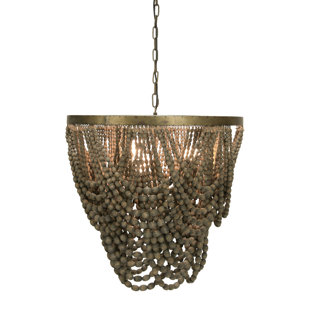 MISTANA™ Hatfield 3 - Light Wood Tiered Chandelier