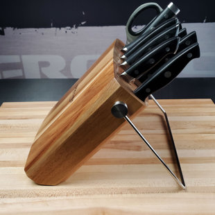 ERGO CHEF Pro Series 2.0 11Pc Knife Set With Acacia Wood Block