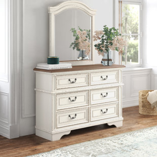 KELLY CLARKSON HOME Hayley 6 Drawer 54.13" W Double Dresser with Mirror