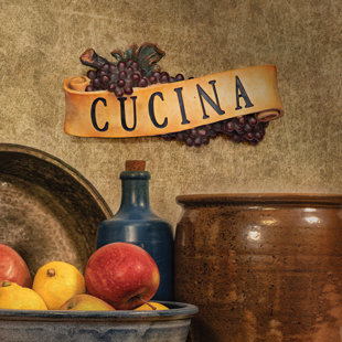 DESIGN TOSCANO Abbondanza Cucina Sculptural Wall Décor