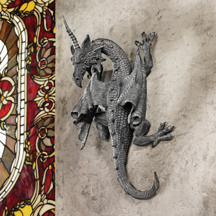 DESIGN TOSCANO Horned Dragon of Devonshire Wall Sculpture