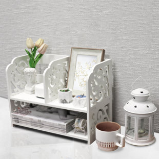 MASAKA B&W Wood Desktop Organizer