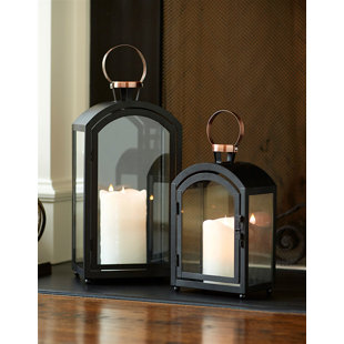 LONGSHORE TIDES 15'' H Tabletop Lantern (Set of 2)