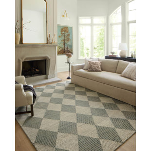 Chris Loves Julia x Loloi Francis Wool Beige / Charcoal Rug