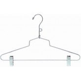 ONLY HANGERS INC. Metal Hangers With Clips for Skirt/Pants (Set of 50)