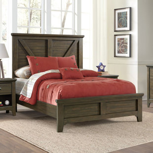 IMAGIO HOME BY INTERCON Tahoe Youth River Rock Wooden Panel Bed, Full