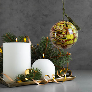LA PASTICHE Glass Christmas Ball Ornament