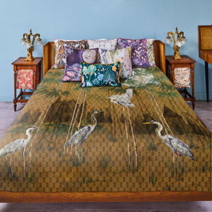 THE CHATEAU BY ANGEL STRAWBRIDGE Bamboo Folly Ochre Throw 240X240Cm