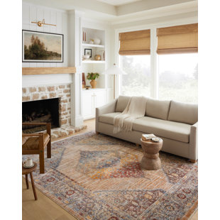 LOLOI RUGS Sorrento Oriental Machine Made Power Loom Polyester Area Rug in Brown