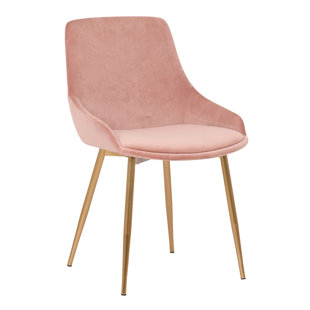 MERCER41 Aayana Dining Accent Chair in Velvet with Metal Legs