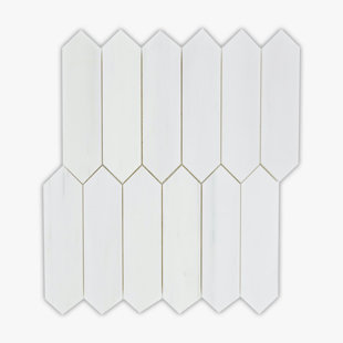 DIRECT STONE SOURCE Bianco Dolomiti 2" x 6" Marble Novelty Mosaic Wall & Floor Tile