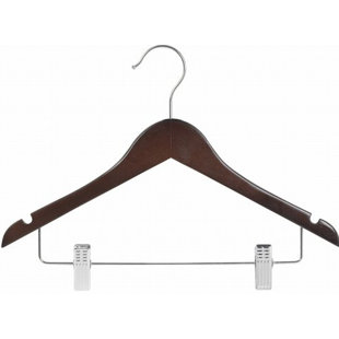 ONLY HANGERS INC. Hangers With Clips for Suit/Coat (Set of 100)