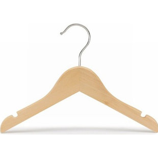 ONLY HANGERS INC. Thick Flat Wooden Dress Hanger for Dress/Shirt/Sweater (Set of 50)
