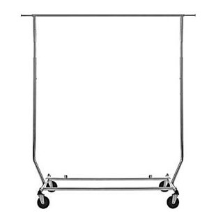 ONLY HANGERS INC. 48'' Metal Rolling Clothing Rack