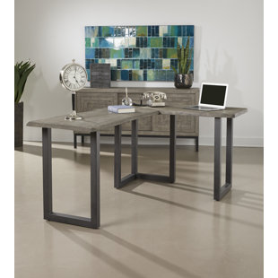 COAST TO COAST ACCENTS Solid Wood L-Shape Writing Desk