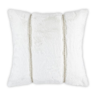 CLOUD9 DESIGN Lux Embroidered Feather Throw Pillow