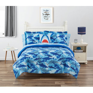ALEX + BELLA Shark Bite Microfiber Toddler Bedding Set