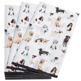 ANNIE SELKE HOME Woof Paper Napkin (Set of 4)