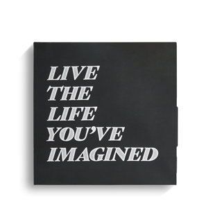 Sound Gallery Live Your Life 15 x 15 Wireless Bluetooth Wall Art Speaker